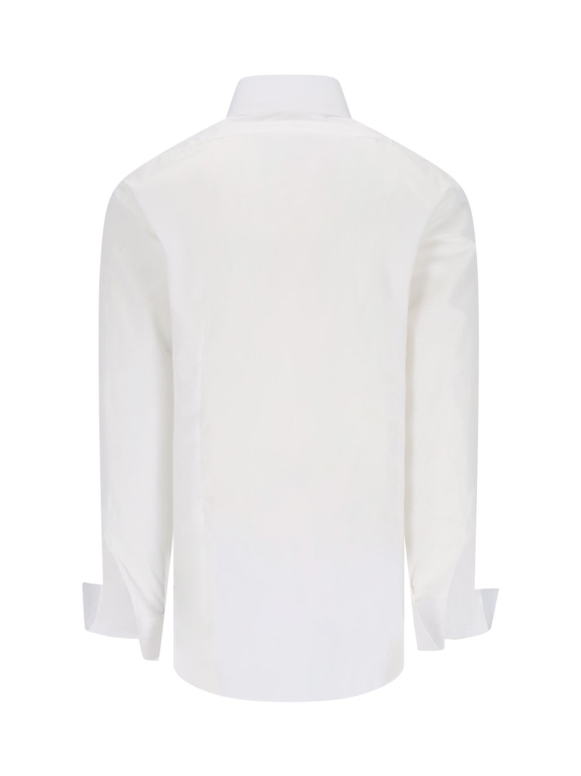 Barba Napoli White Cotton Classic Shirt Wit