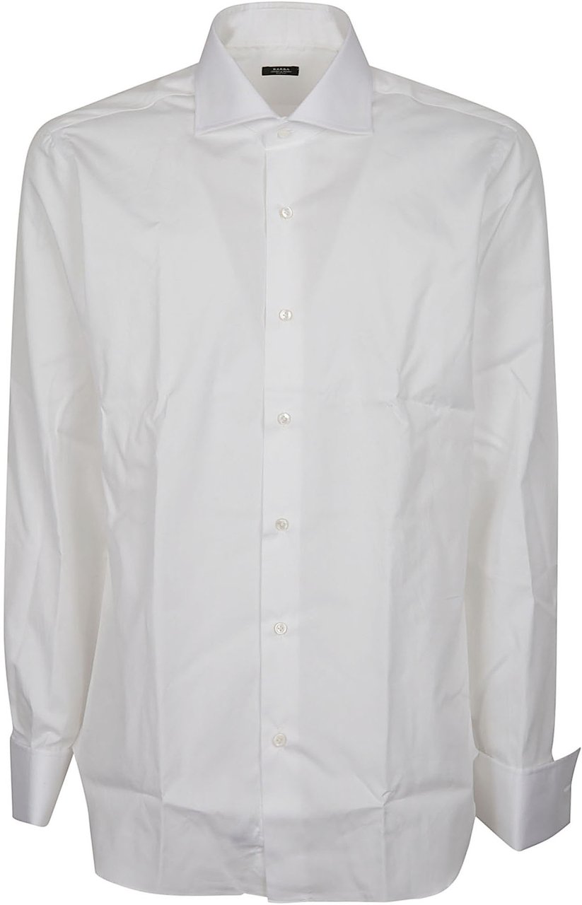 Barba Napoli Long Sleeve Neck Shirt White Wit