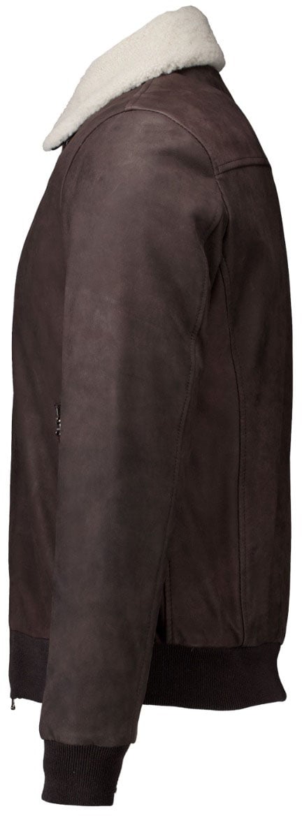 Barba Napoli Barba Napoli 43710 Leren Jassen Donkerbruin Jackie Bruin