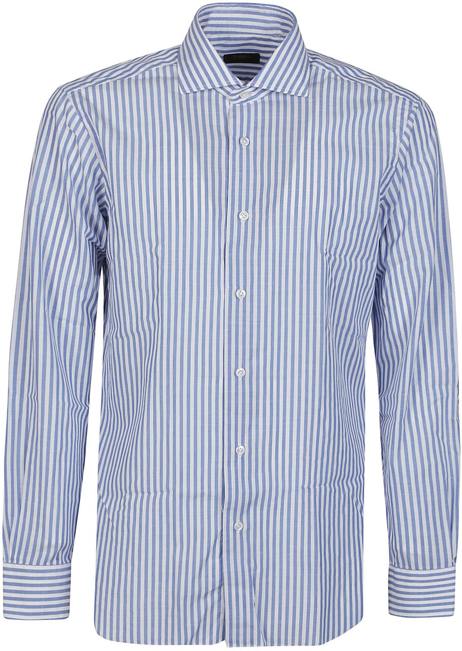 Barba Napoli Neck Shirt White Wit