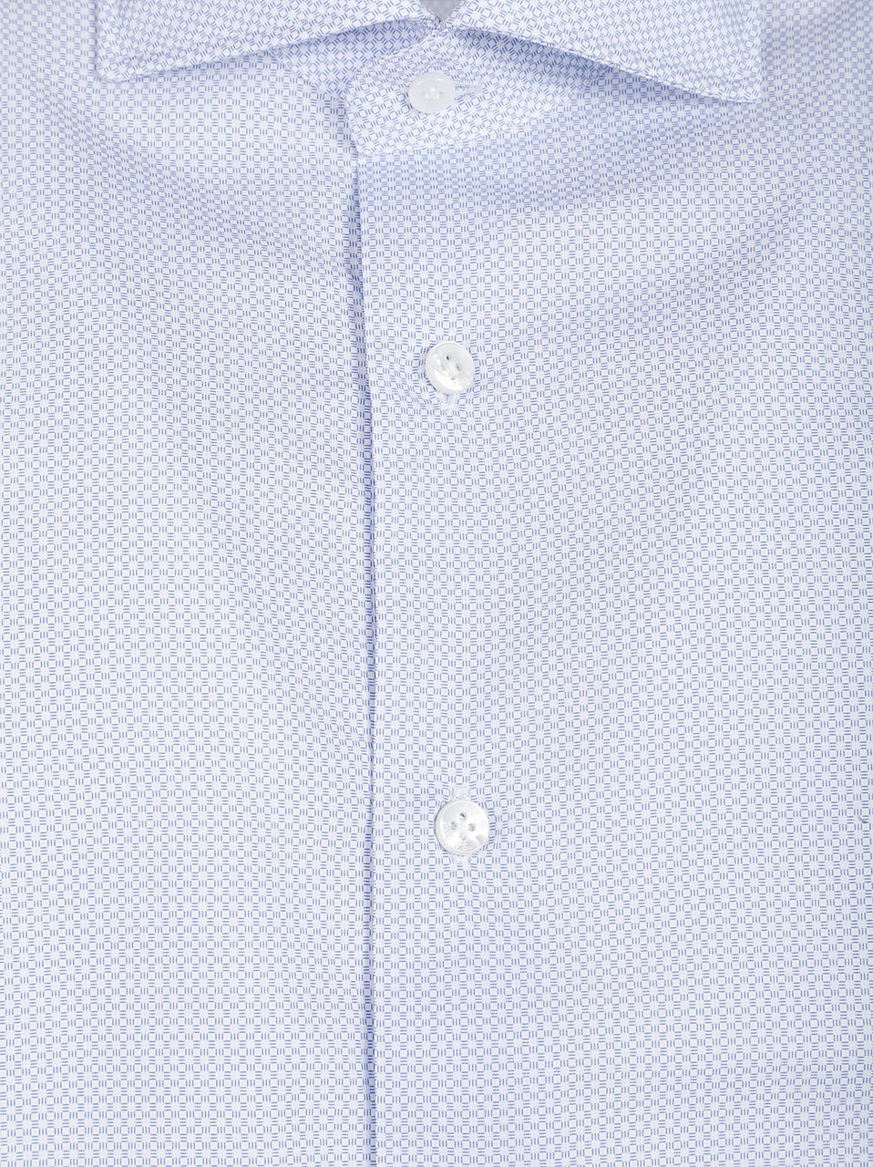 Barba Napoli Long Sleeve Neck Shirt Blue Blauw