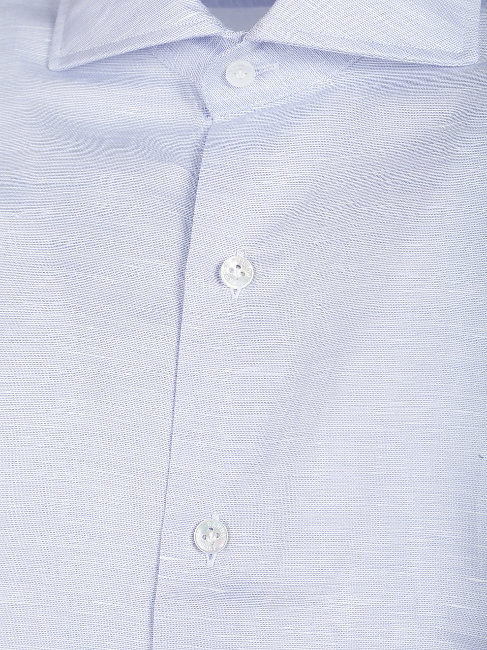 Barba Napoli Long Sleeve Neck Shirt Blue Blauw