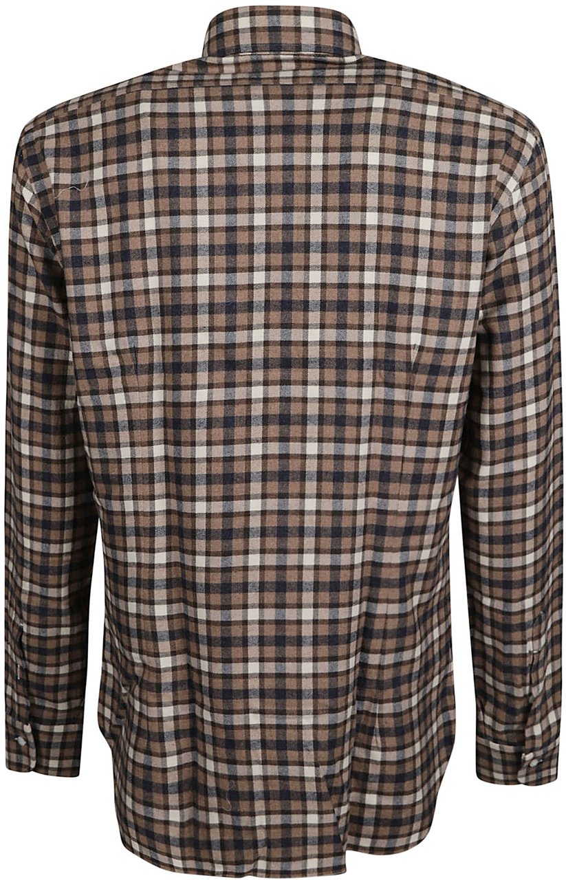Barba Napoli Neck Shirt Brown Bruin