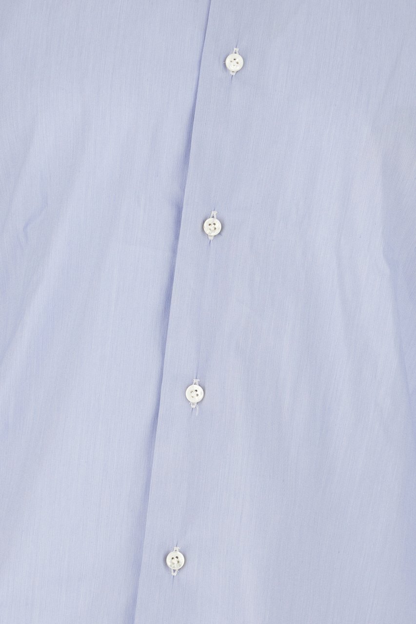 Barba Barba Light blue poplin shirt Lichtblauw