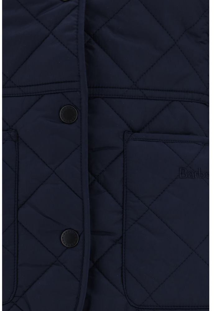 Barbour Blue Polyamide Full-Length Jacket Blauw