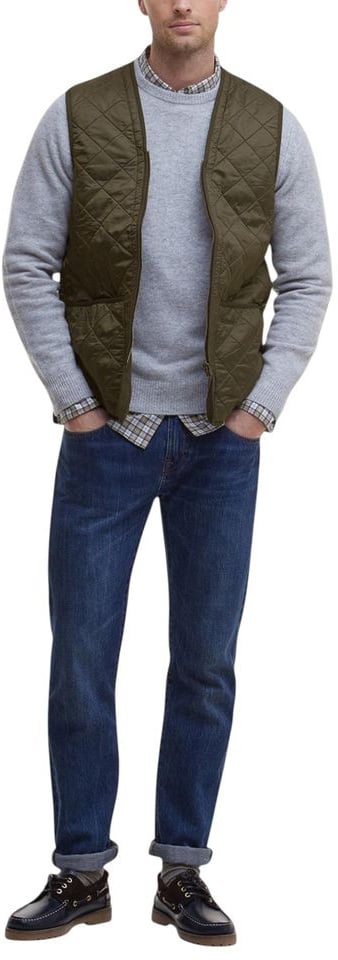 Barbour Green Polyamide Sleeveless Jacket Groen