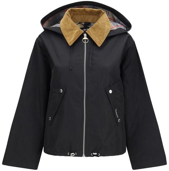 Barbour Barbour Black Cotton Rain Coat Zwart