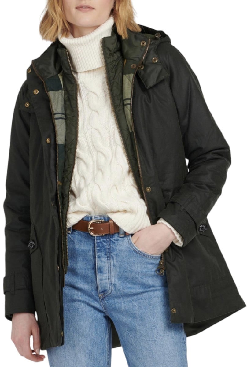 Barbour Parka Cannish Sage Acient LWX1179 SG51 Barbour femme Divers