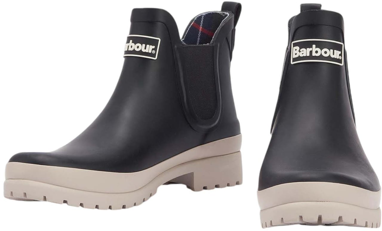 Barbour Boots Caoutchouc Mallow chelsea noir semelle sable LRF0091 BK32 Barbour femme Zwart