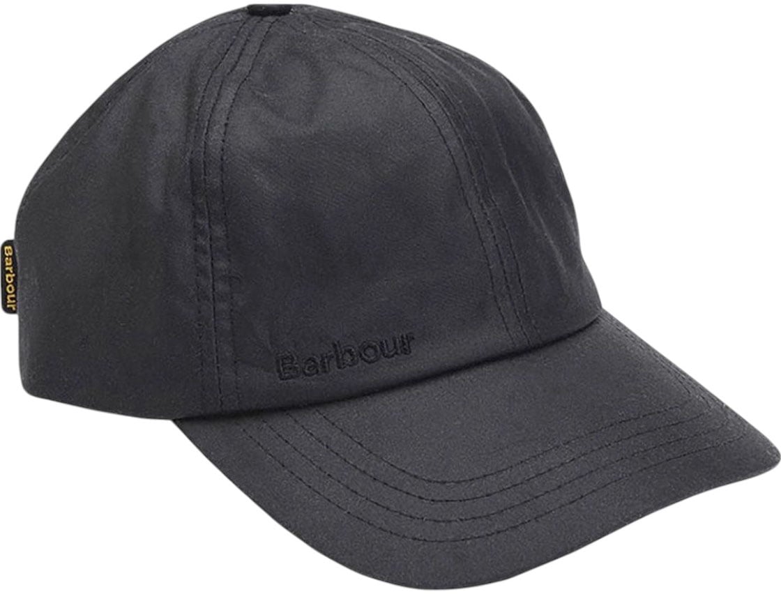 Barbour Casquette noire waxée MHA0005 BK91 Zwart