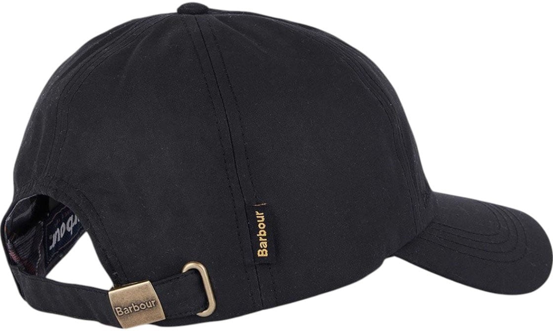 Barbour Casquette noire waxée MHA0005 BK91 Zwart