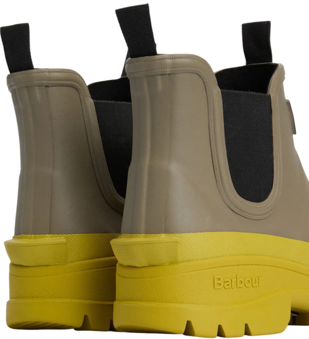 Barbour Boots Nimbus Chelsea Welly bi color caoutchouc vert jaune LRF0099 GN72 Barbour Femme Divers
