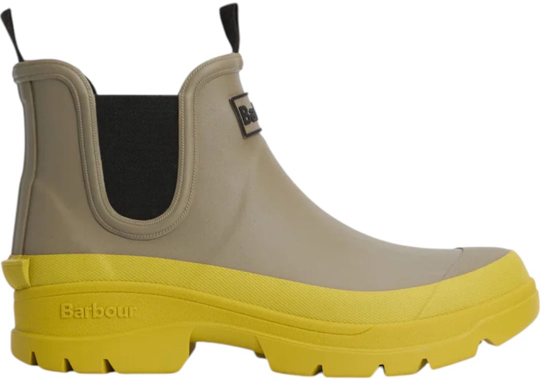 Barbour Boots Nimbus Chelsea Welly bi color caoutchouc vert jaune LRF0099 GN72 Barbour Femme Divers