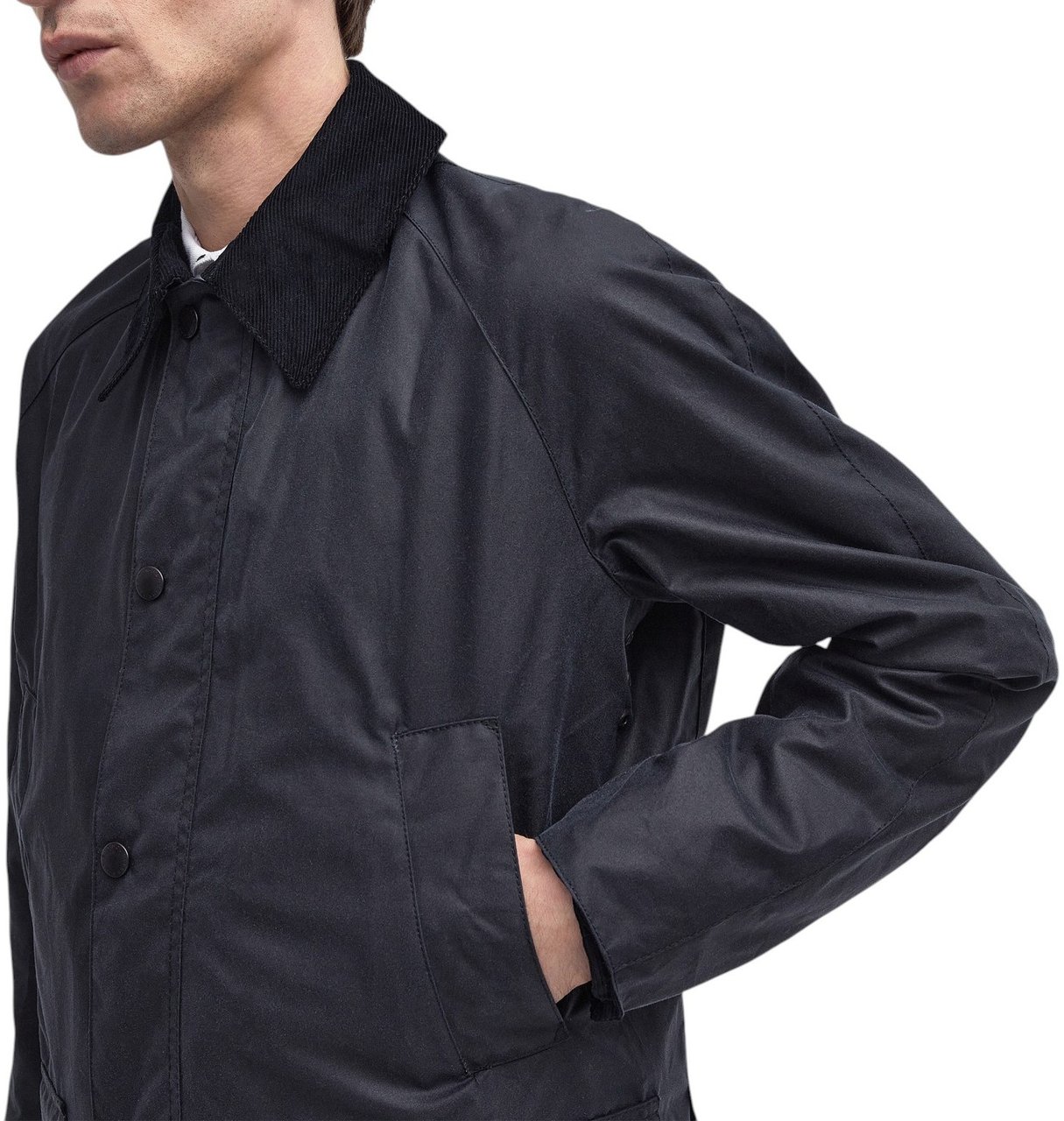 Barbour Veste Ashby waxée navy Barbour homme MWX0339 NY92 Divers