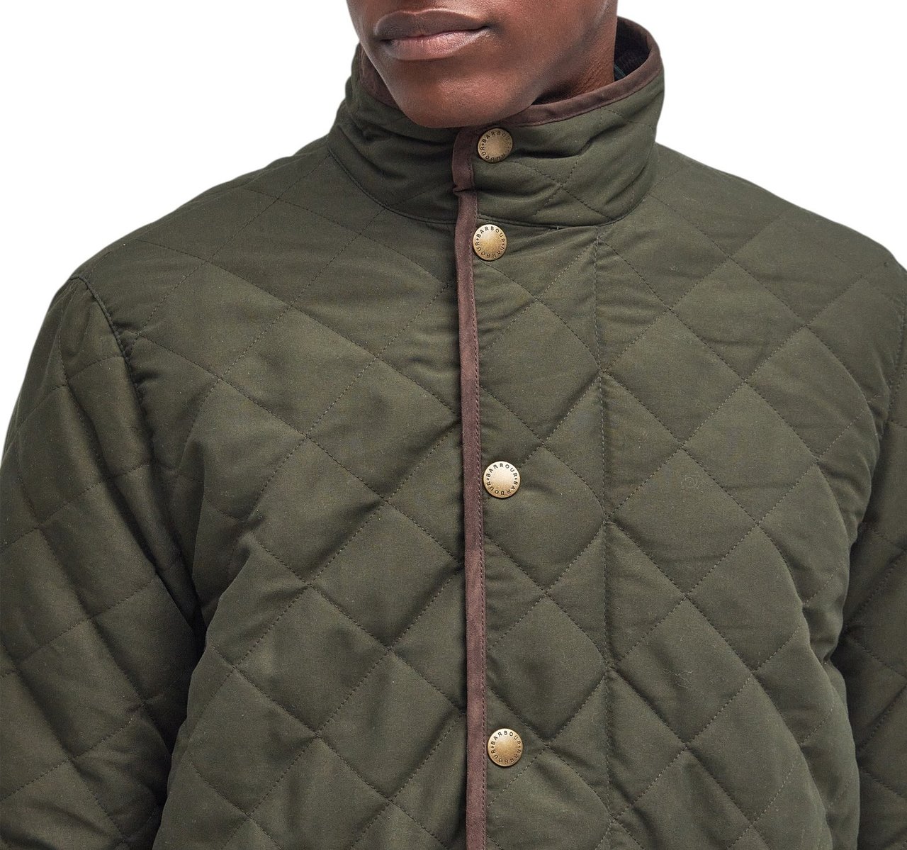 Barbour Veste matelassé loden Waterproof dark olive BARBOUR homme MQU1585 OL91 Divers