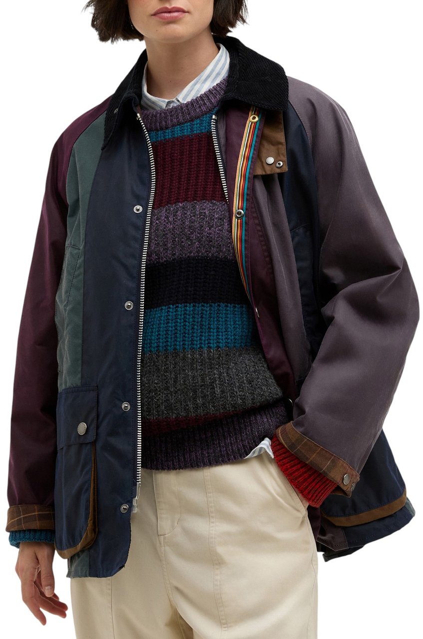 Barbour Veste Bedale rayée wax multico Barbour by Paul Smith homme femme MWX2518 MI11 Divers