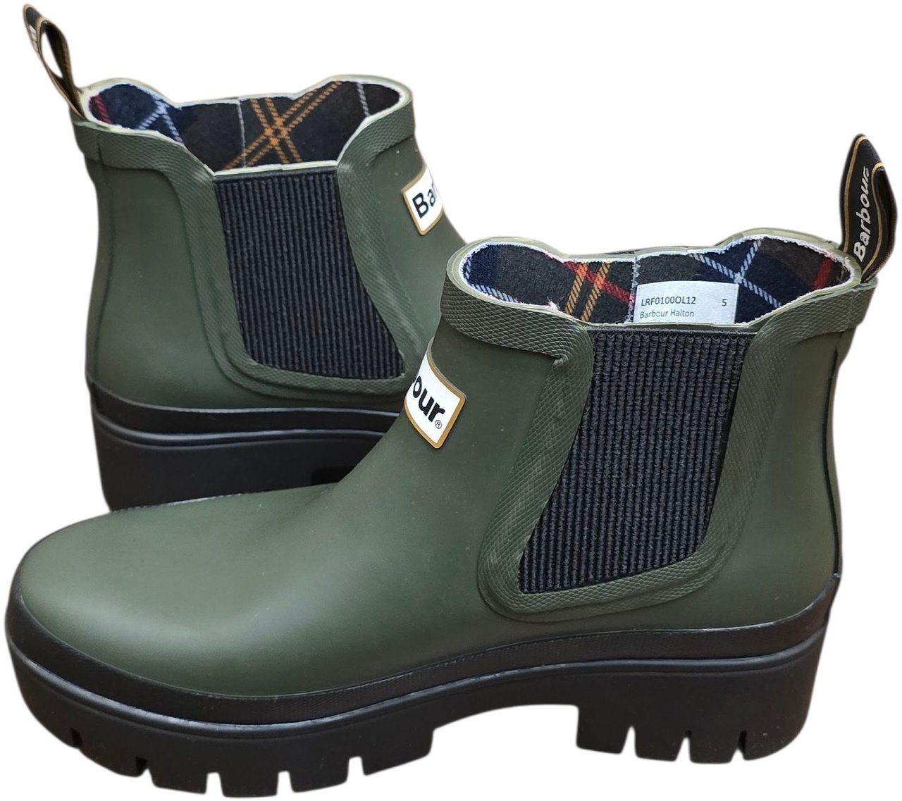 Barbour Boots caoutchouc olive Halton Barbour femme LRF0100 OL12 Divers