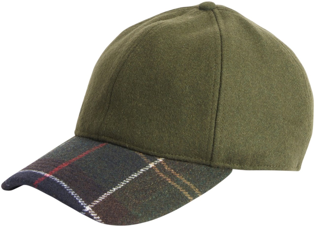 Barbour Casquette uni vert visière tartan vert Roker Barbour homme MHA0815 GN55 Divers