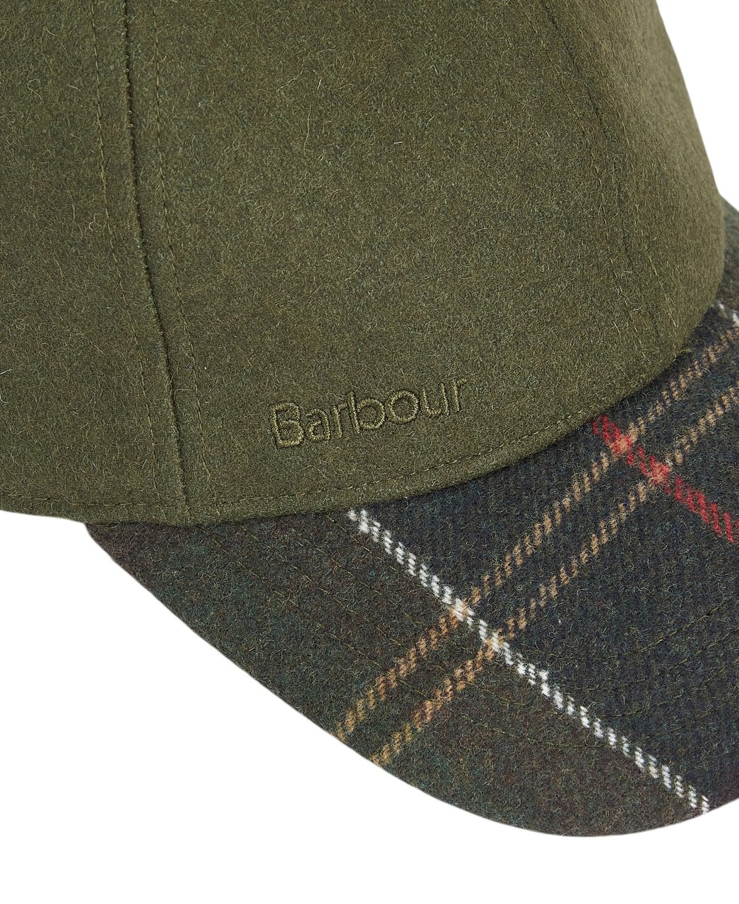 Barbour Casquette uni vert visière tartan vert Roker Barbour homme MHA0815 GN55 Divers