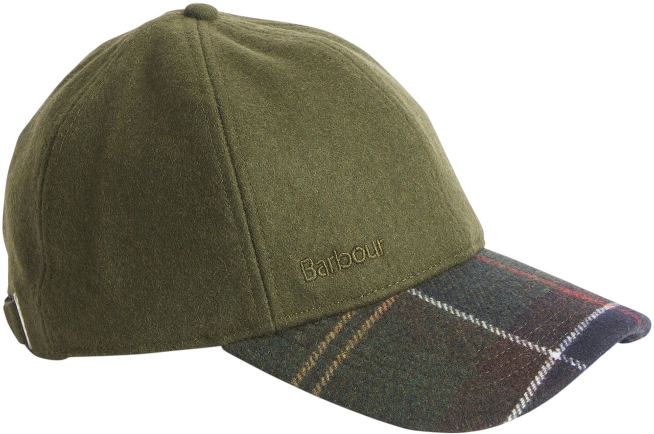 Barbour Casquette uni vert visière tartan vert Roker Barbour homme MHA0815 GN55 Divers