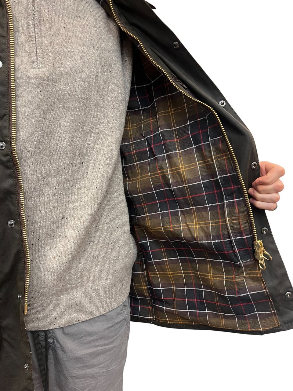 Barbour Veste Beaufort waxée Olive Barbour Homme MWX0002 OL71 Divers