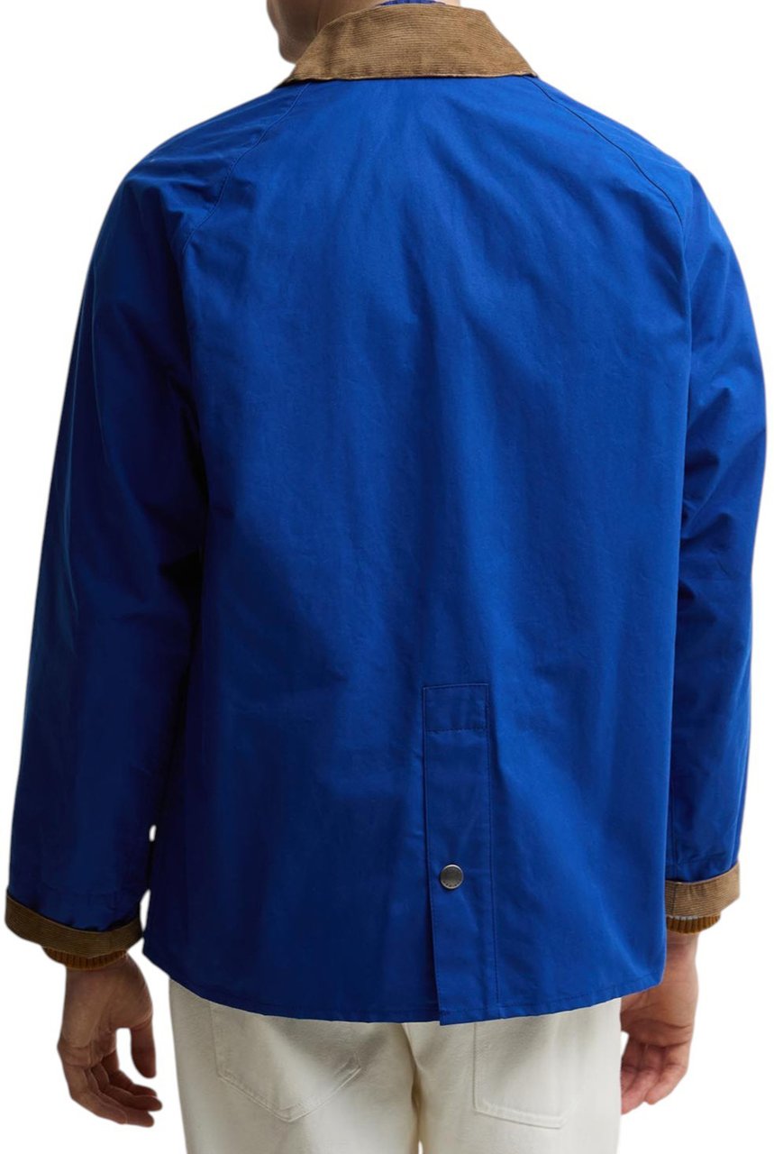 Barbour Veste Paul Smith Bedale bleu roi col velour sable MCA1126 BL51 Barbour homme Divers