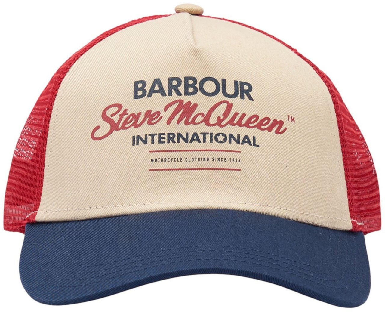 Barbour Casquette Trucker blanc bleu rouge filet Barbour Homme Femme MHA0478 NY15 Divers