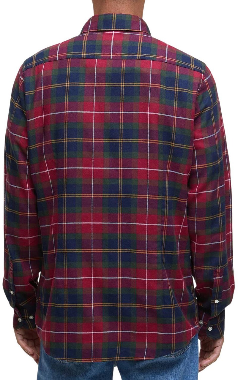 Barbour Chemise tartan rouge vert FortRose flanelle MSH4991 TN69 Barbour homme Divers