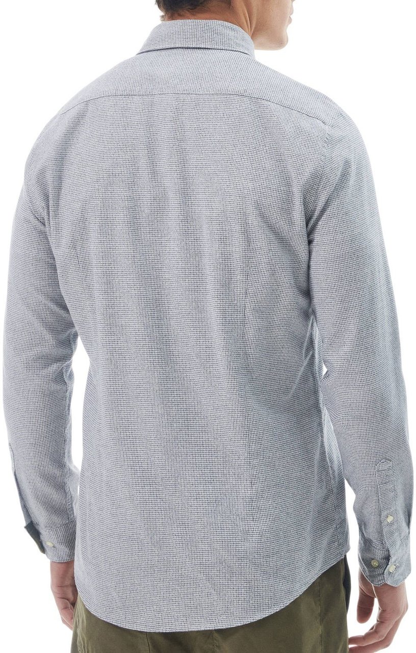 Barbour Chemise pied de poussin flanelle blanc bleu Turner MSH5367 NY91 Divers