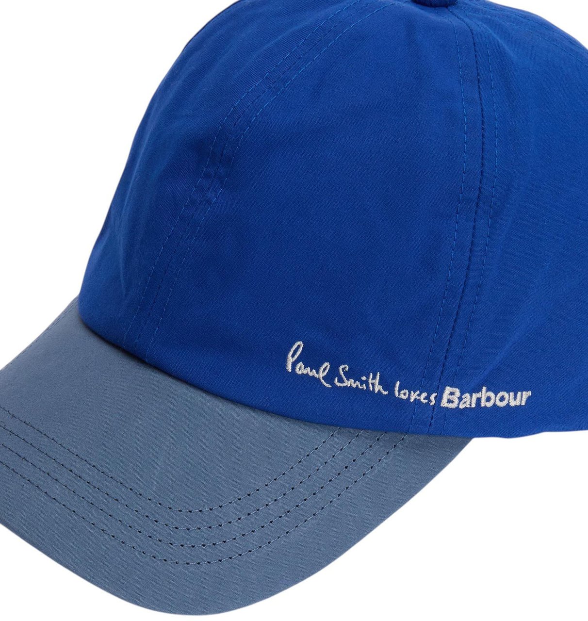 Barbour Casquette bleu roi sangle baya Paul Smith loves Barbour MHA0964 BL71 homme femme Divers