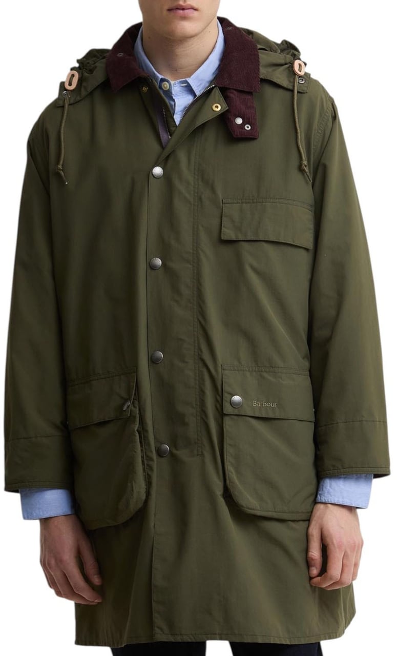 Barbour Trench Parka capuche fentes côtés baya MCA1127 OL52 Paul Smith loves Barbour homme Divers