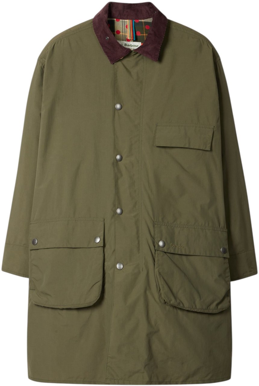 Barbour Trench Parka capuche fentes côtés baya MCA1127 OL52 Paul Smith loves Barbour homme Divers