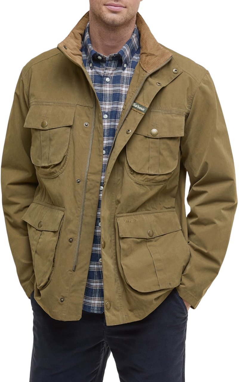 Barbour Veste toile coton Sanderling Dark Sand Barbour Homme MCA0430 SN71 Beige