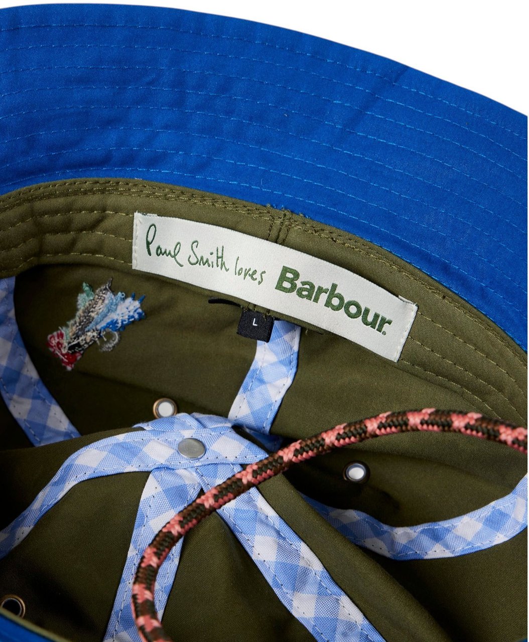 Barbour Bob vert hameçons Paul Smith loves Barbour MHA0965 SN32 homme femme Groen