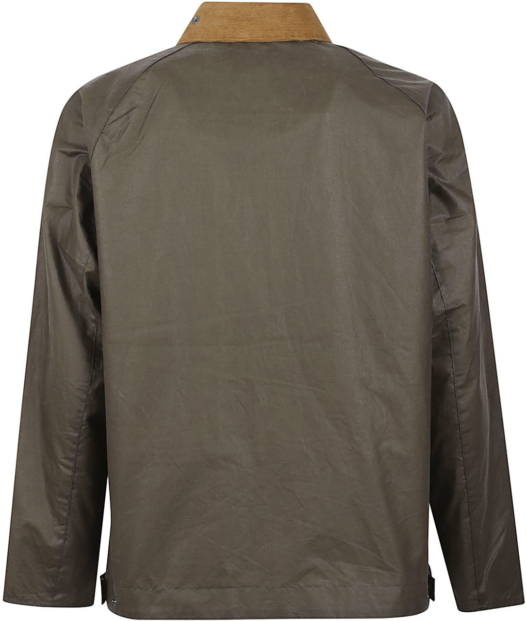 Barbour Waxed Cotton Jacket with Corduroy Collar Grijs