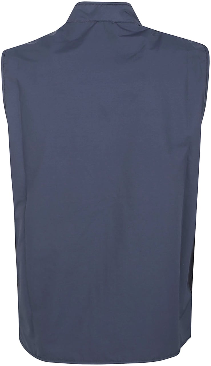 Barbour Sleeveless Jacket with High Collar and Zipper Closure Grijs