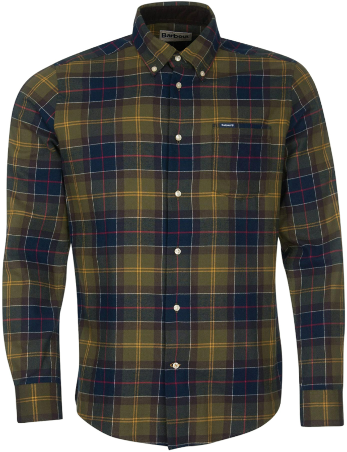 Barbour Shirts Green Groen