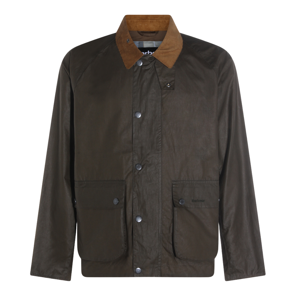 Barbour Classic Waxed Jacket with Corduroy Collar Bruin