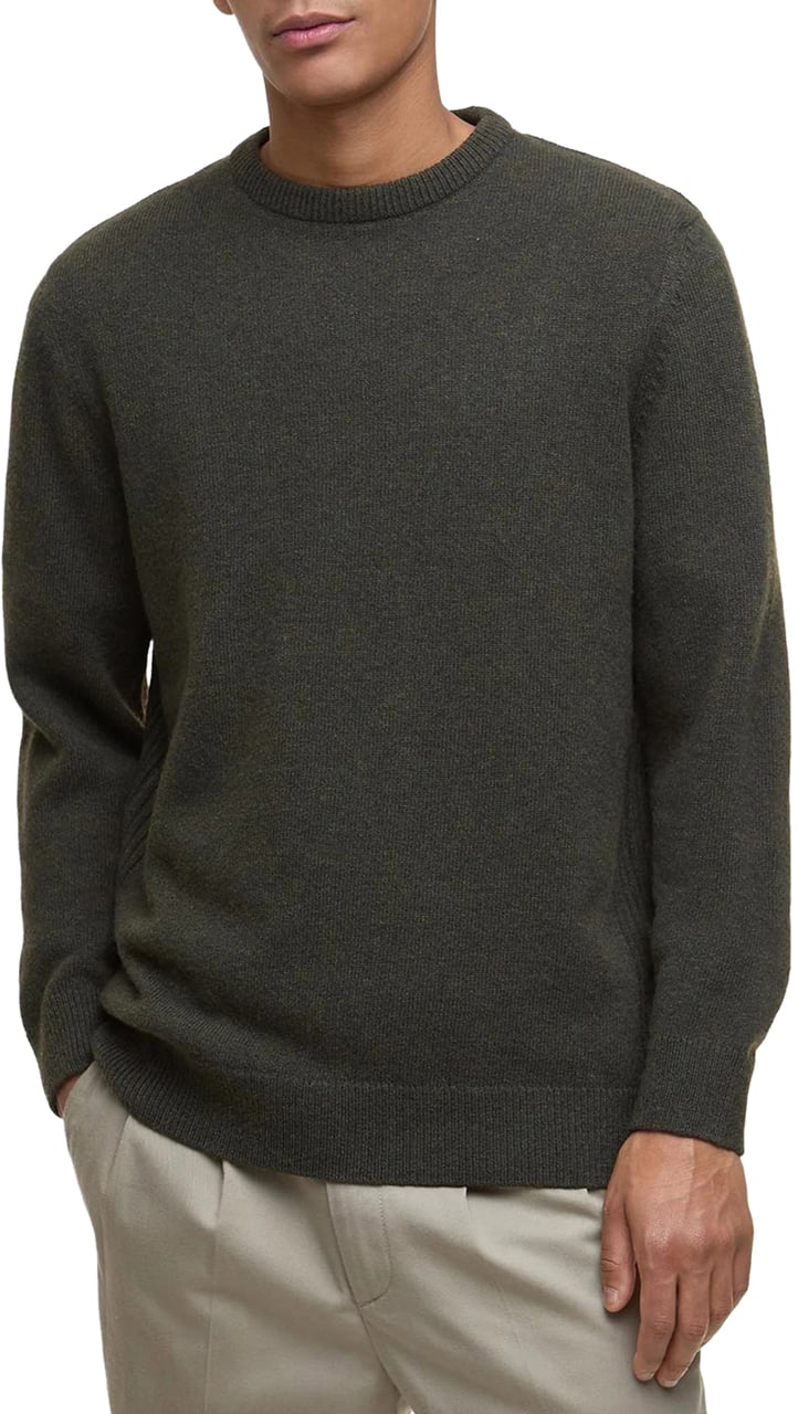Barbour Sweaters Olive Marl Donkergroen