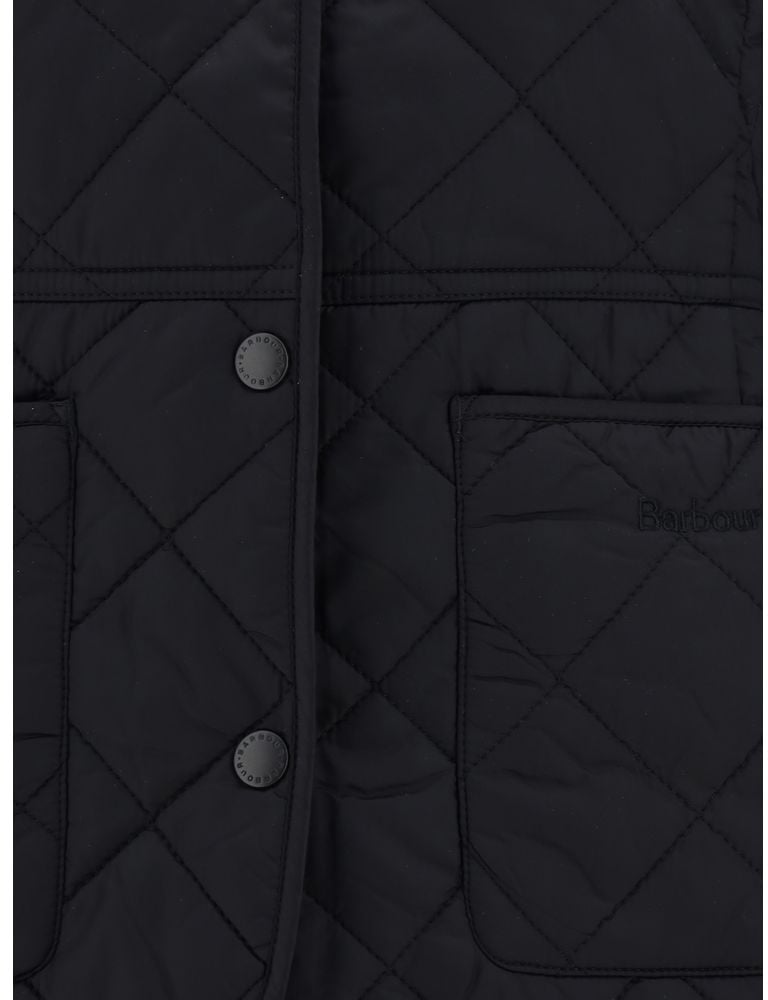 Barbour Barbour Black Polyester Coat Zwart