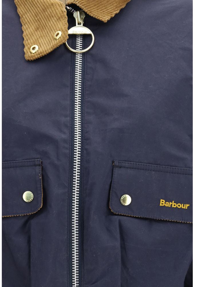 Barbour Barbour Blue Cotton Shell Jacket Blauw