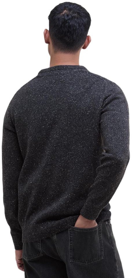 Barbour Black Wool Sweatshirt Zwart