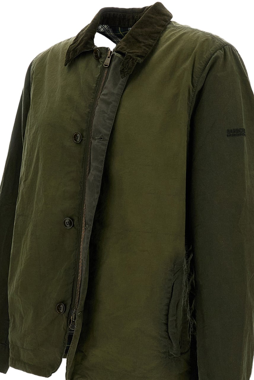 Barbour Troon Green Waxed Cotton Jacket Groen