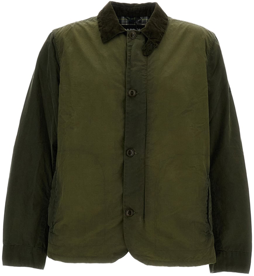 Barbour Troon Green Waxed Cotton Jacket Groen