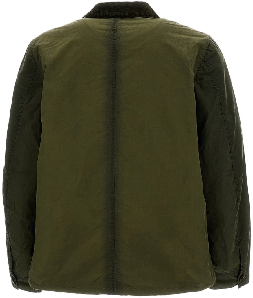 Barbour Troon Green Waxed Cotton Jacket Groen