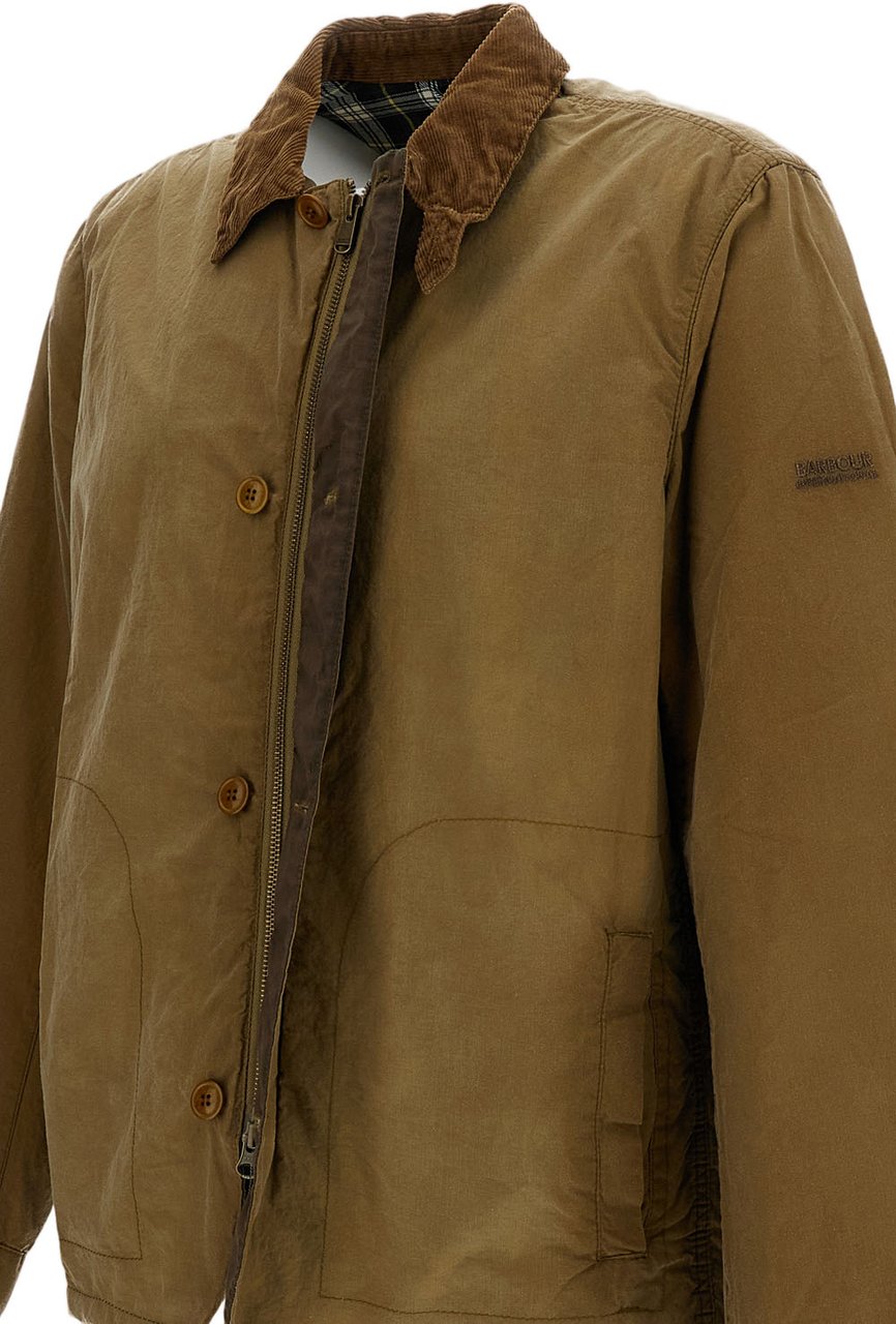 Barbour Troon Brown Waxed Cotton Jacket Bruin