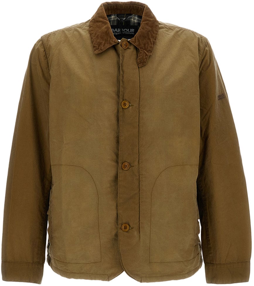 Barbour Troon Brown Waxed Cotton Jacket Bruin