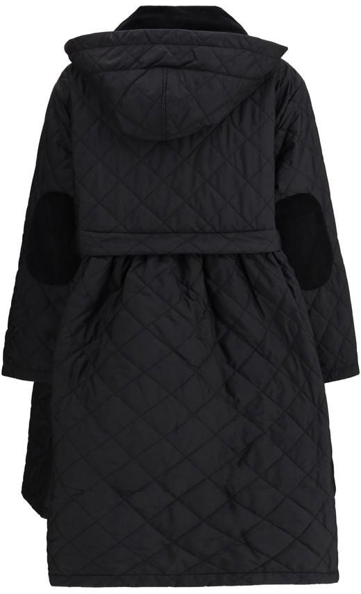 Barbour Black Polyester Coat Zwart