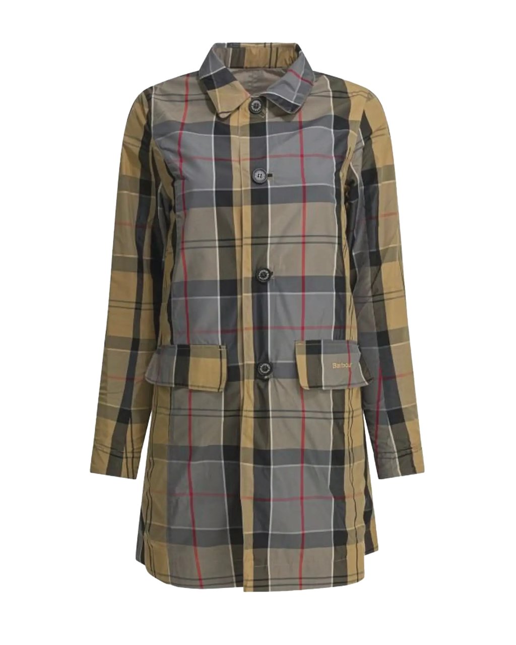 Barbour Reversible Waterproof Babbity Jacket with Tartan Lining Neutraal