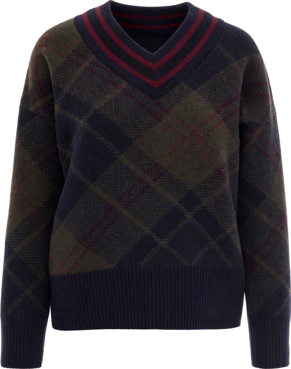 Barbour Sweaters Shadow Classic Tartan Donkergroen